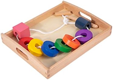 Lacing with Tray Educational Stringing Bead Set